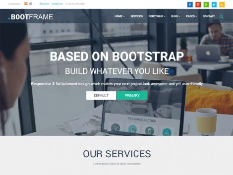 Theme WordPress BootFrame Core Responsive Free