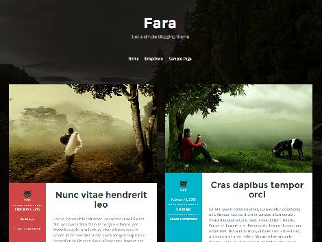 theme wordpress fara blog responsive free