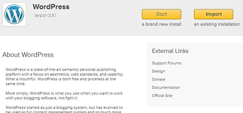 install wordprss ipage 5