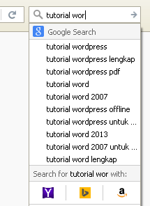 search suggestion firefox