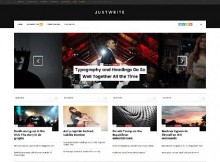 theme wordpress justwrite responsive free