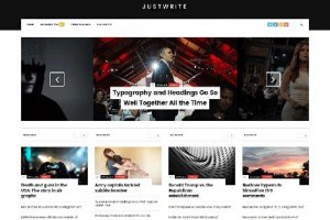 theme wordpress justwrite responsive free