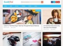 theme wordpress sociallyviral responsive free