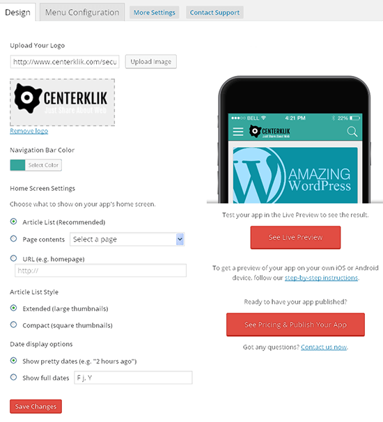 tutorial mobiloud wordpress