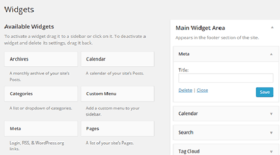 widget meta wordpress