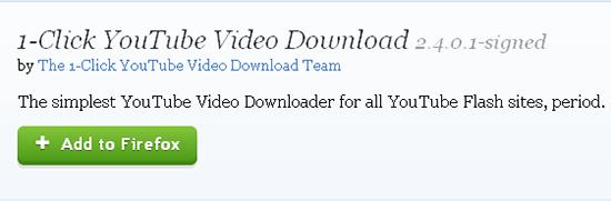 1 click download youtube