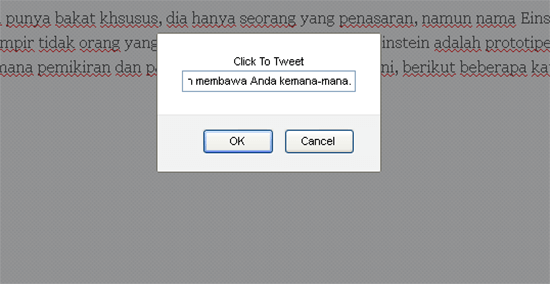 masukkan kalimat tweet