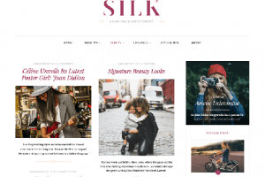 theme wordpress silk free blog