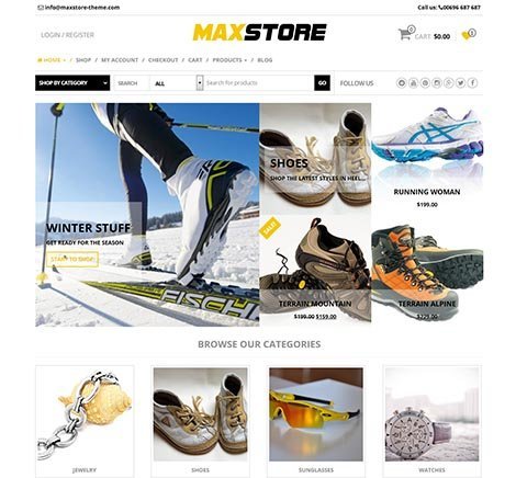 Theme WordPress MaxStore Responsive Free