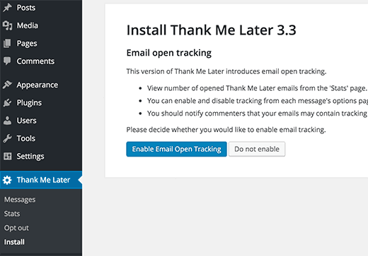thank me later email setup - Kirim Ucapan Terimakasih Setelah Komentar di WordPress
