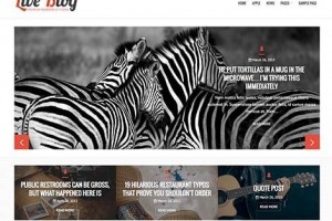 theme wordpress liveblog responsive free
