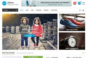 tema wordpress estore woocommerce keren