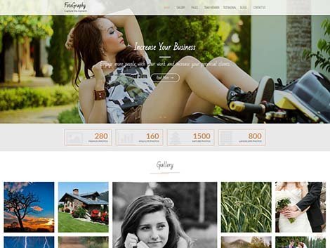 Tema WordPress Fotografi gratis Responsive