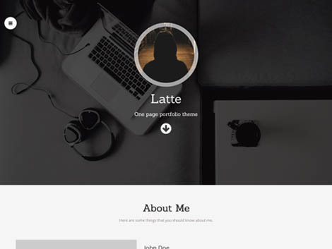 theme wordpress latte responsive free