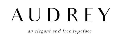 audrey font terbaik
