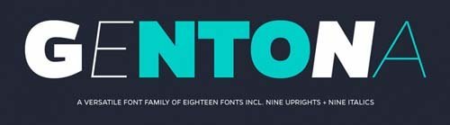 gentona font terbaik