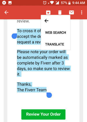 Terjemahkan tulisan di smartphone 2 Menerjemahkan Email Pada Gmail