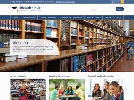 theme wordpress education responsive free