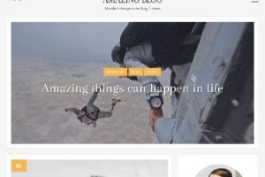 Theme amazing blog responsive free