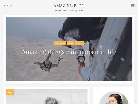 Theme amazing blog responsive free