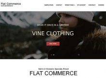 theme wordpress flat commerce responsive