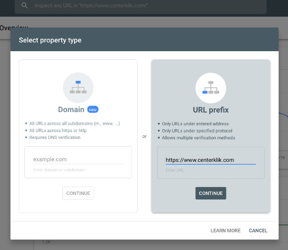 Tambahkan Properti Google Search Console