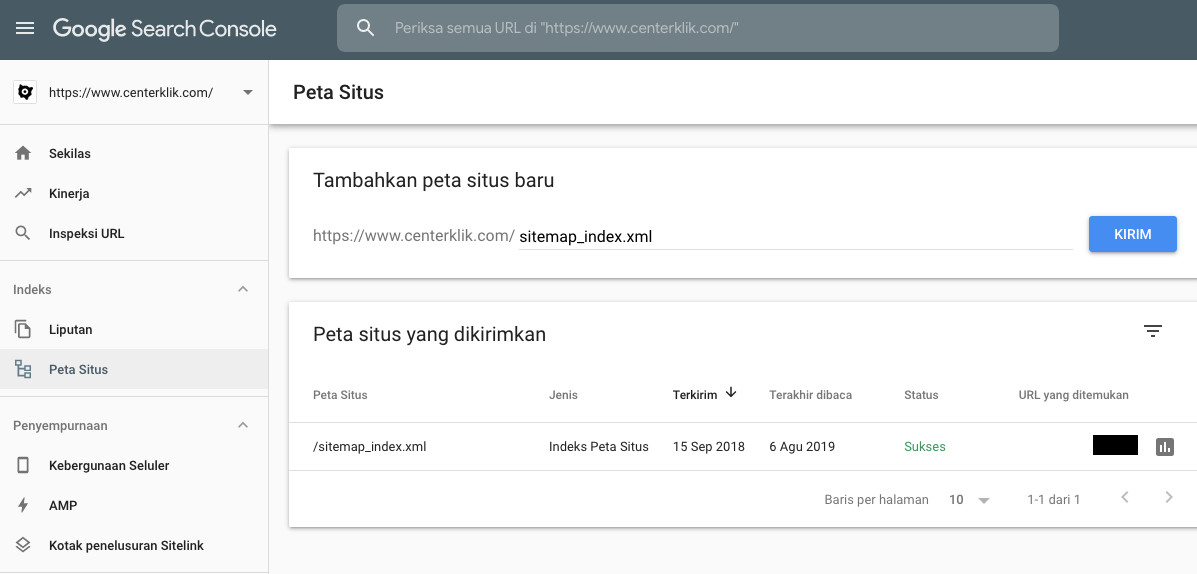 Google Search Console Sitemap