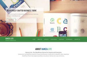 theme wordpress hamza lite responsive free