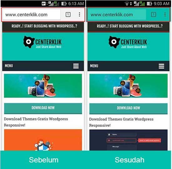 Cara Ganti Warna Address Bar di Mobile Browser pada WordPress