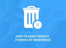 hapus powered by wordpress