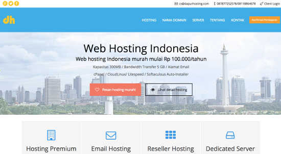 dapurhosting hosting murah indonesia terbaik