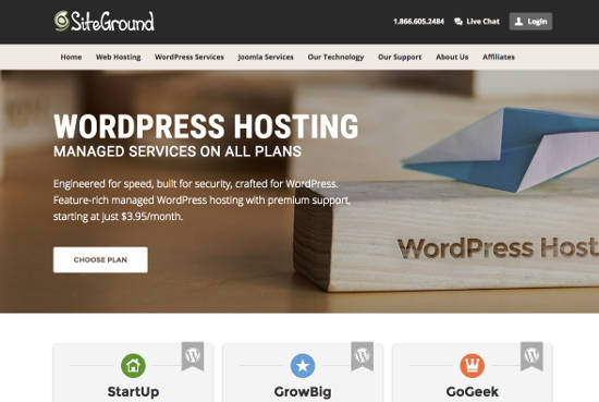 SiteGround Managed WordPress Hosting