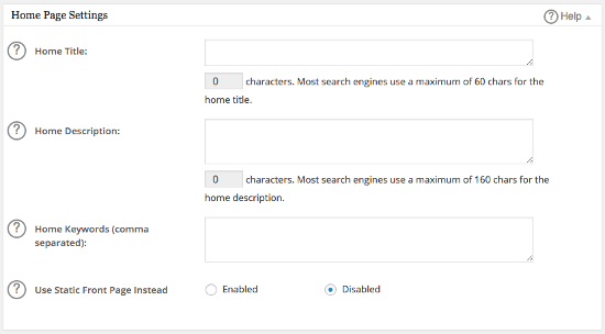 Home-Page-Settings keyword AIO