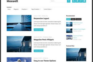 Maxwell theme WordPress Free