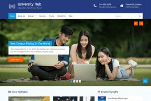 University hub theme wordpress