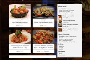 food recipes theme wordpress free