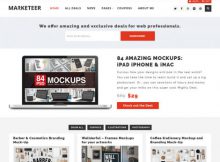 Theme WordPress Marketeer Responsive Free