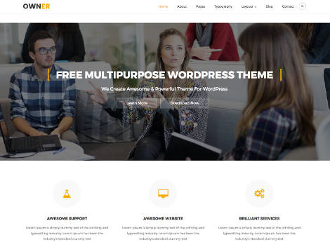 Theme WordPress Owner Responsive Free