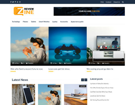 Theme WordPress ReviewZine Free