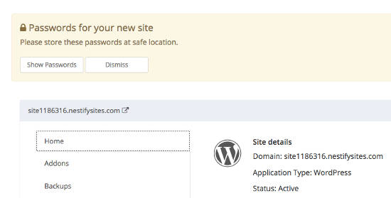 Website Information Nestify