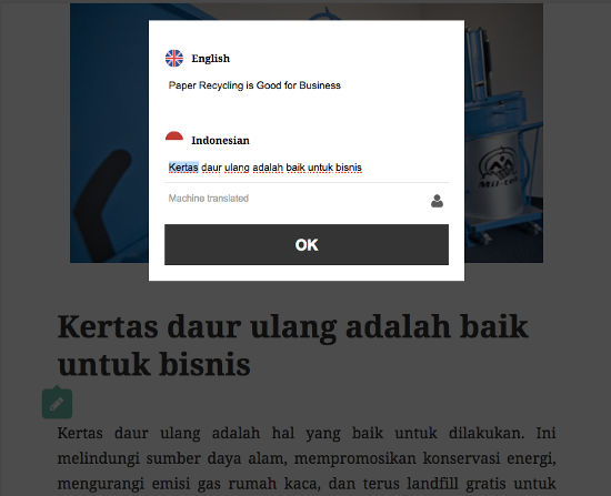 Edit Terjemahan Weglot 2