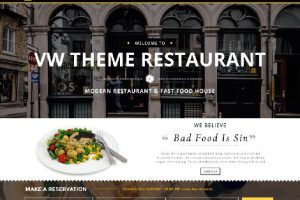 Theme WordPress VW Restaurant Lite