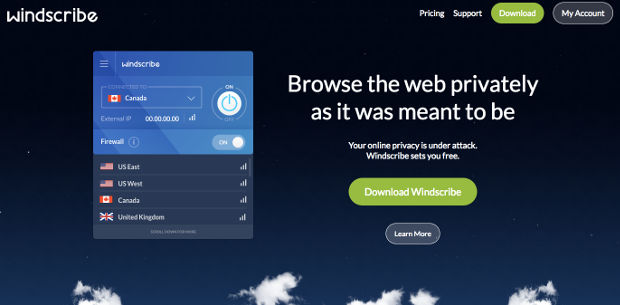 Windscribe VPN – Layanan VPN Gratis Berkualitas dan Aman
