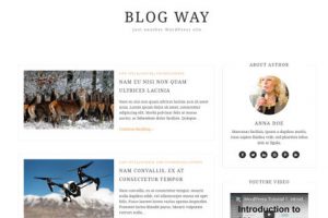 Theme WordPress Blog Way Responsive Free