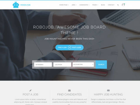 Theme WordPress Robojob Lite Responsive Free