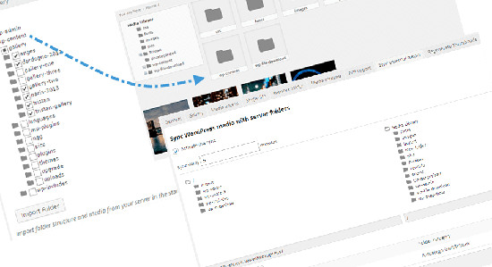 import-and-sync wp media folder