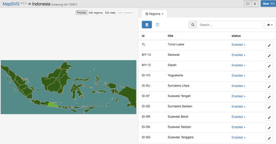 MapSVG Peta Regions
