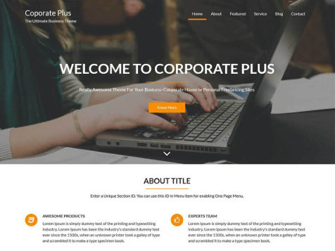Theme WordPress Corporate Free