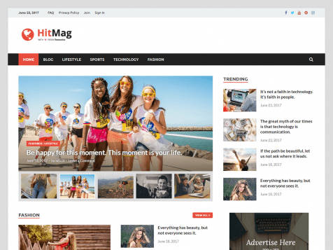 Theme WordPress HitMag Responsive Free