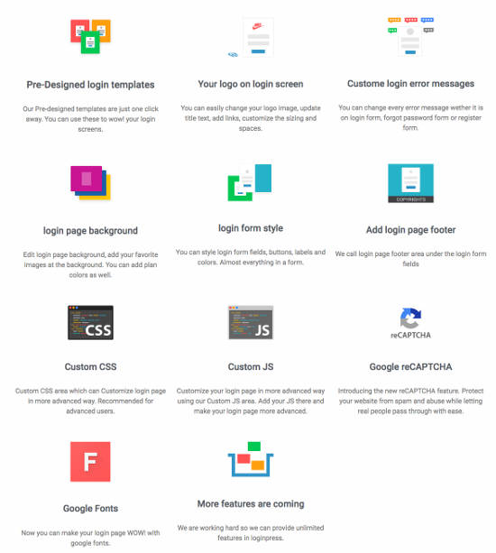 LoginPress Features